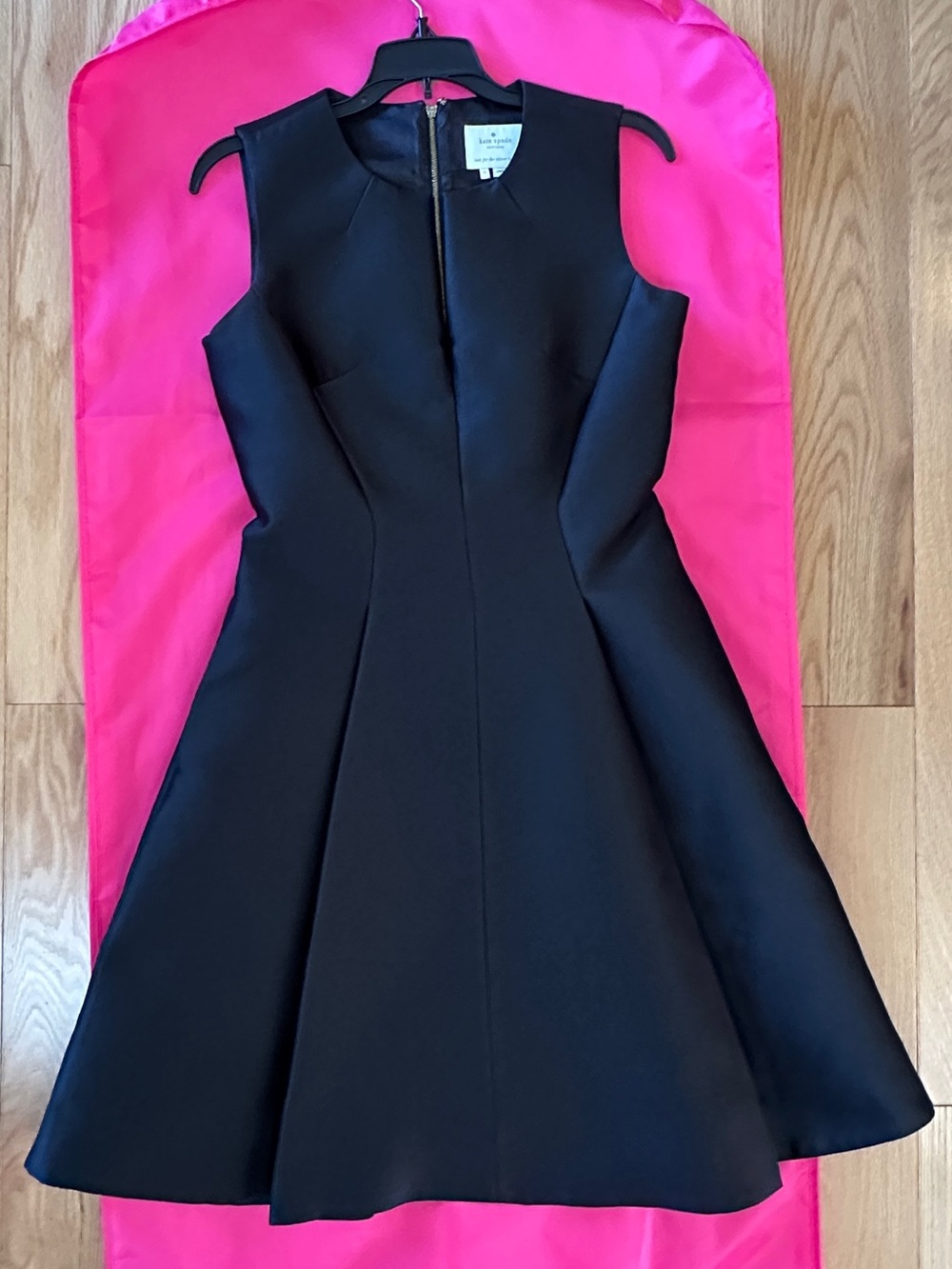 Kate Spade New York black dress with zipper back and pockets (!)